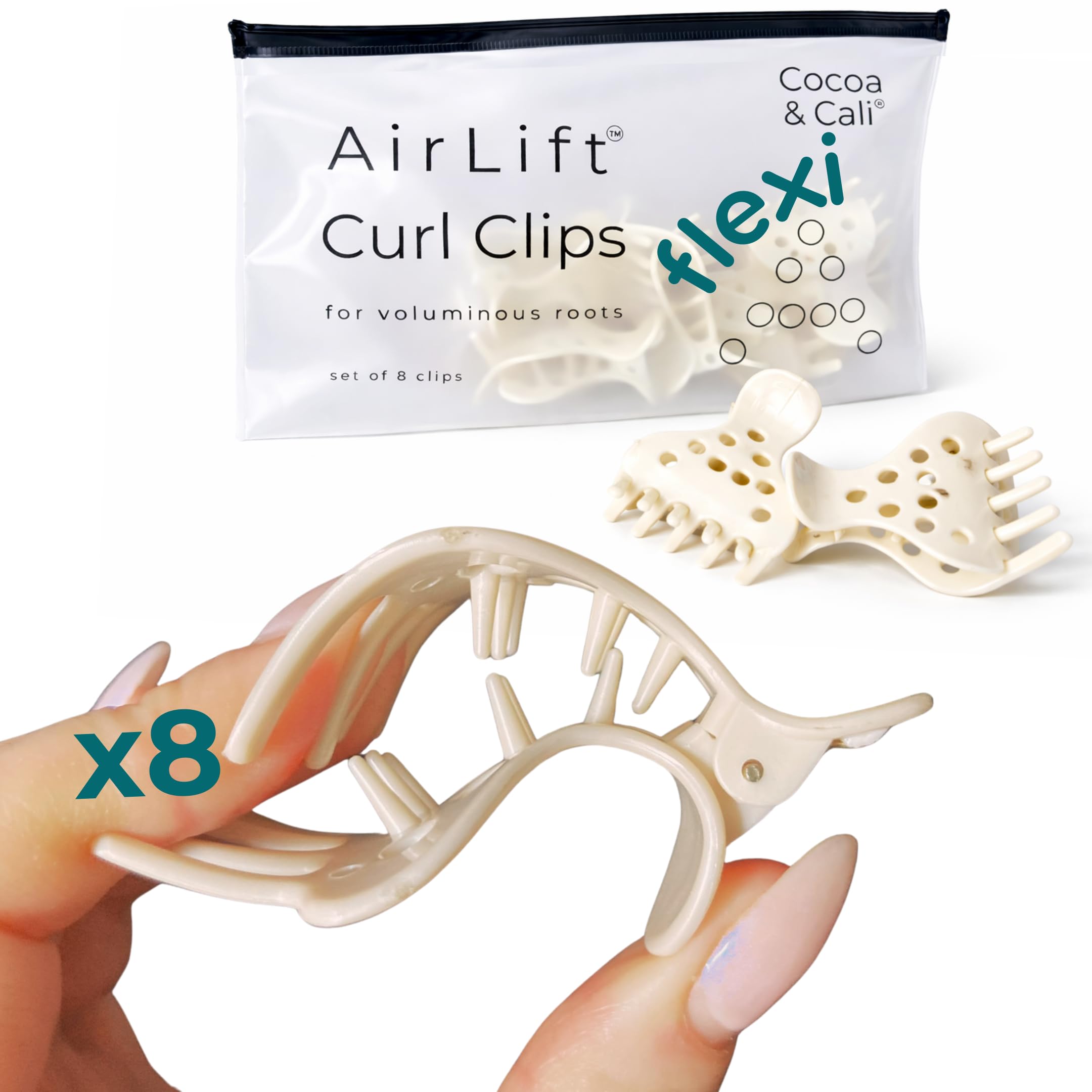 Amazon.com : Cocoa & Cali 8-Pack Root Lifting Hair Clips